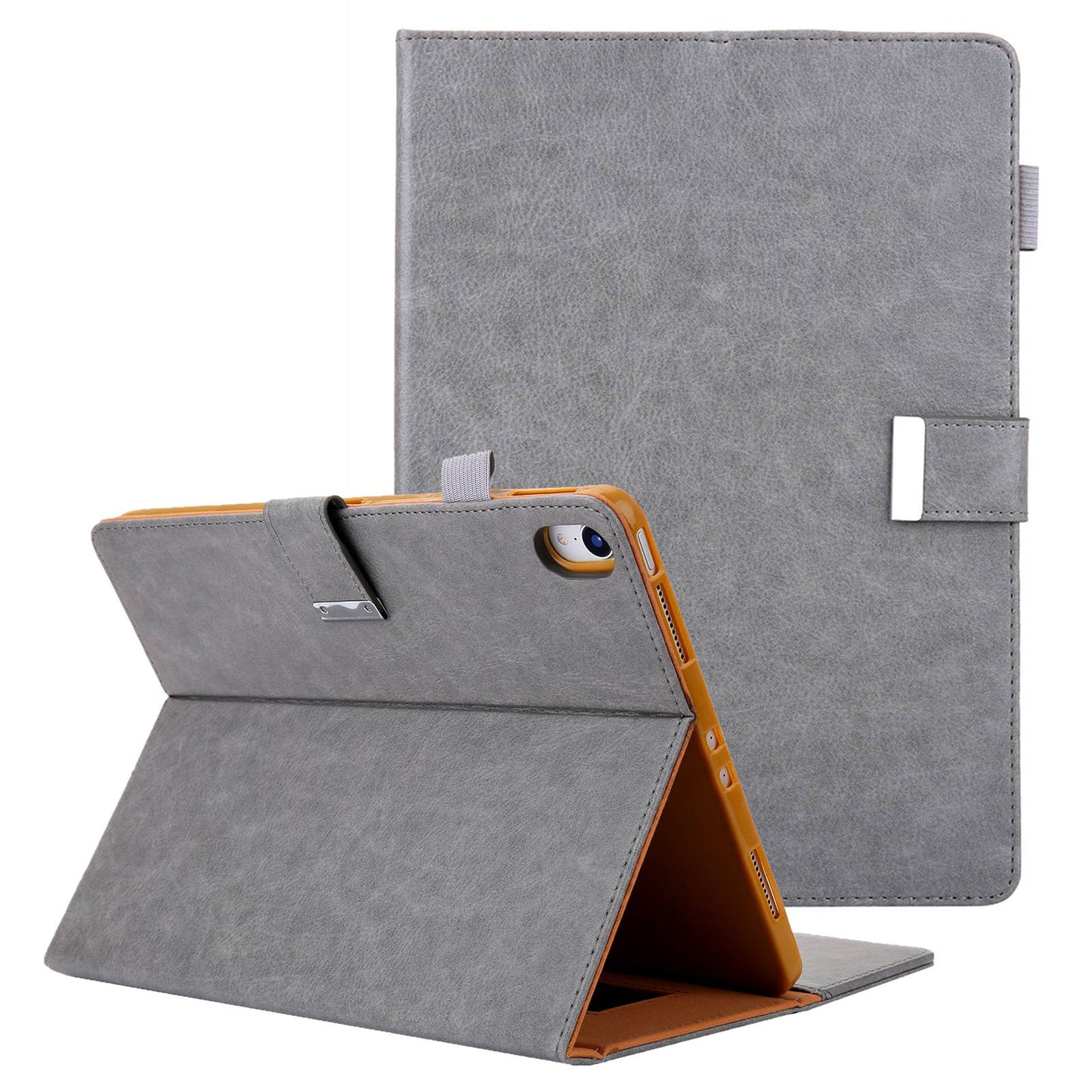 For iPad 10.9 (2022) Shockproof Tablet Cover Metal Buckle Wallet Stand Leather Protective Tablet Case