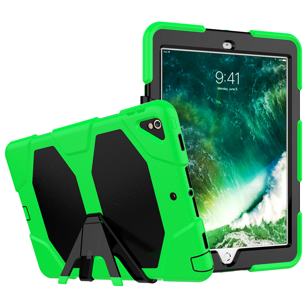 For iPad Air 10.5 inch (2019) / iPad Pro 10.5-inch (2017) Rugged Protective Tablet Case Shockproof PC + Silicone Kickstand Cover
