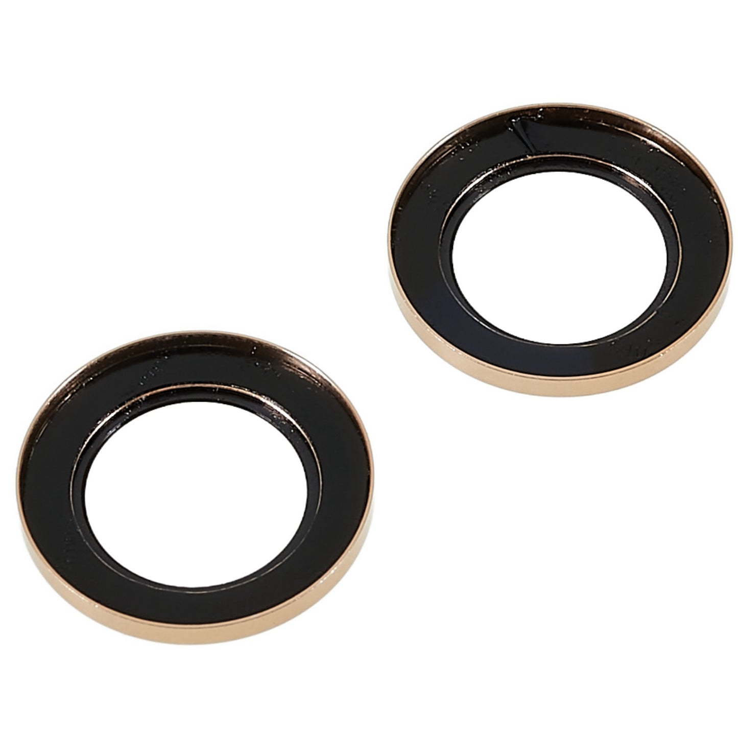 2Pcs / Set for iPhone 14 6.1 inch / 14 Plus 6.7 inch Glitter Rhinestone Camera Lens Protector Metal Ring Tempered Glass Lens Fim