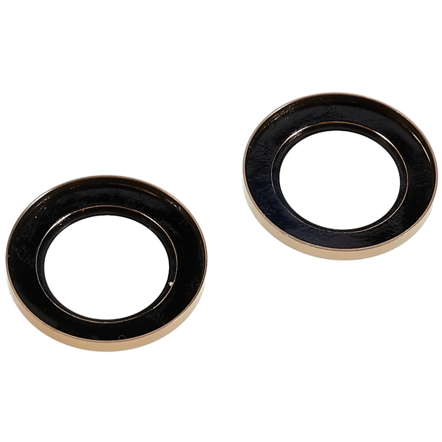 2Pcs / Set for iPhone 14 6.1 inch / 14 Plus 6.7 inch Glitter Rhinestone Camera Lens Protector Metal Ring Tempered Glass Lens Fim