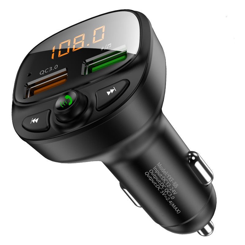 FLOVEME YXF216878 QC3.0 Fast Charging Dual USB Car Charger Bluetooth MP3 Player