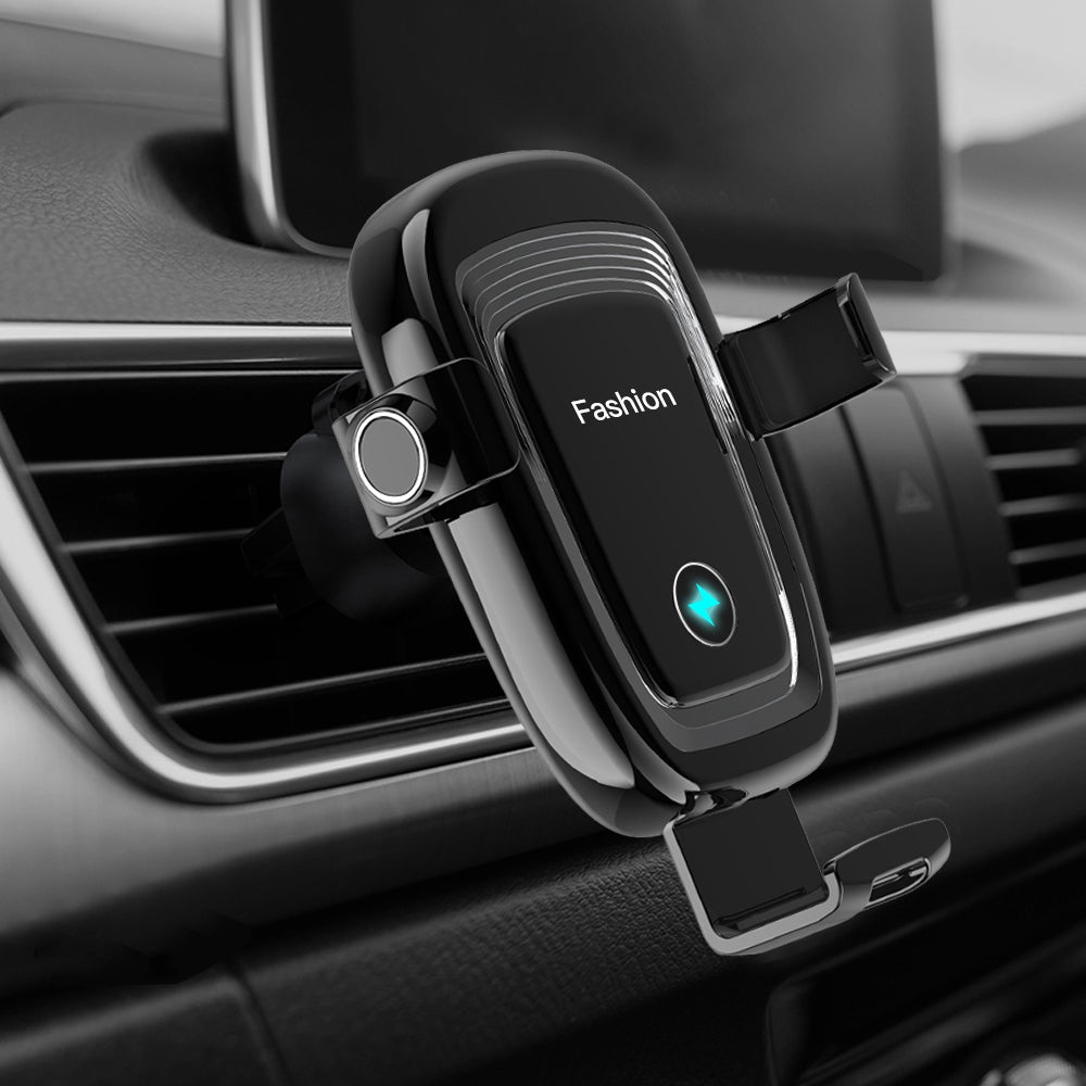 S19 15W Wireless Phone Charger Car Air Vent Holder Mount Gravity Sensing Auto Clamping Phone Stand Holder Qi Wireless Fast Charger