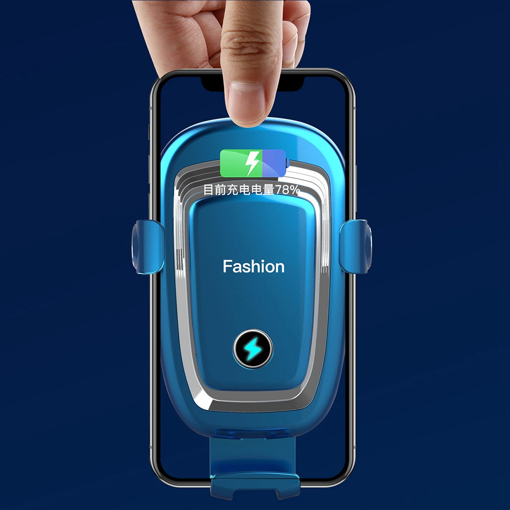 S19 15W Wireless Phone Charger Car Air Vent Holder Mount Gravity Sensing Auto Clamping Phone Stand Holder Qi Wireless Fast Charger