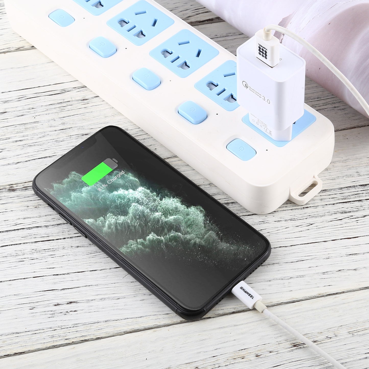 LZ-706 QC 3.0 Fast Charging USB Wall Charger Travel Power Adapter