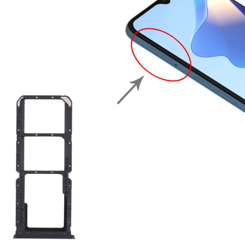 For Oppo A54s Dual SIM Card + TF Card Tray Holder Replacement (without Logo)