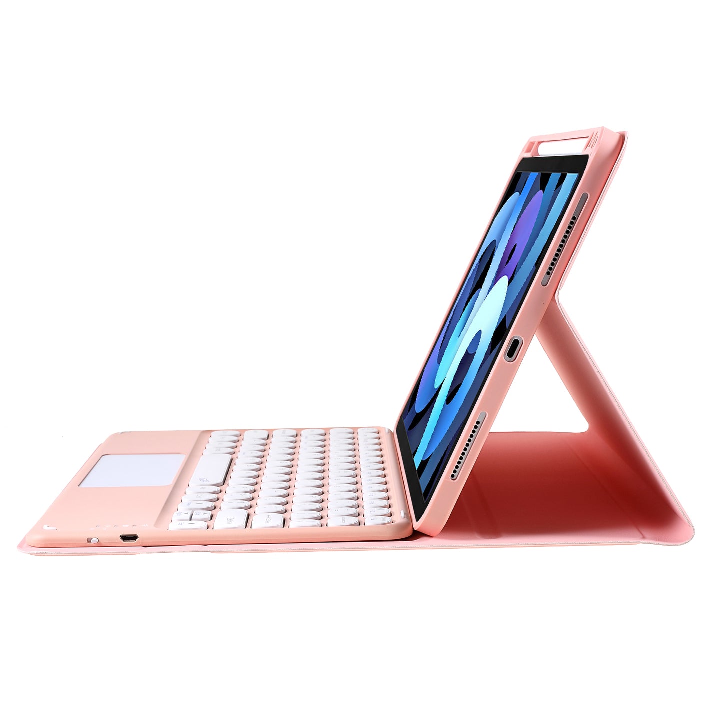 2 in 1 For iPad Pro 11-inch (2021/2020/2018) Leather Tablet Case Bluetooth Keyboard Protective Stand Tablet Cover with Pen Slot