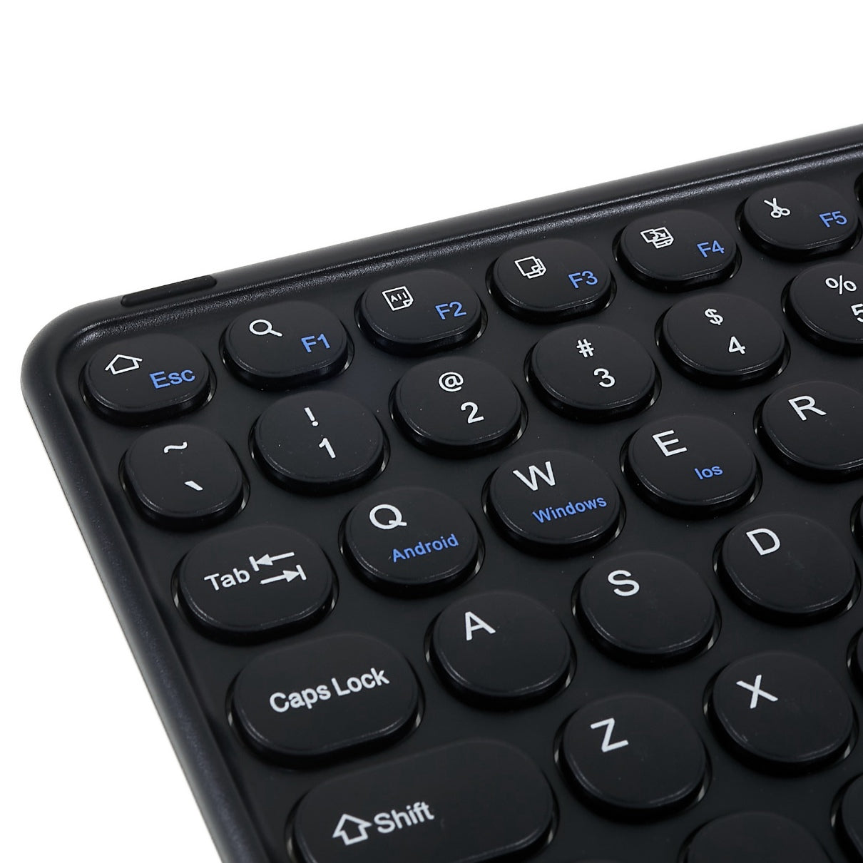 250 10 Inch Portable Bluetooth Keyboard Ultra-thin Magnetic Wireless Keyboard with TouchPad/Round Keycaps for Tablets Mobile Phones