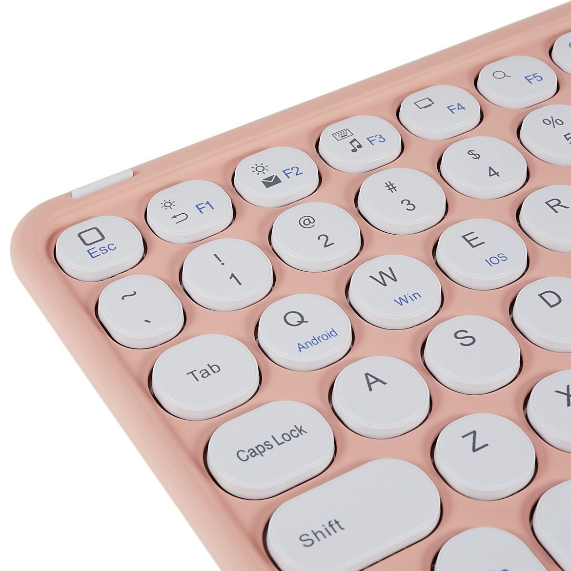 250 10 Inch Portable Bluetooth Keyboard Ultra-thin Magnetic Wireless Keyboard with TouchPad/Round Keycaps for Tablets Mobile Phones