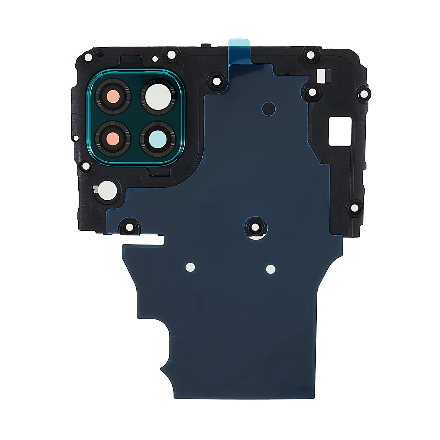 For Huawei P40 lite 4G OEM Mainboard Plate Cover + Camera Lens Ring Cover Part with NFC Function (without Logo)