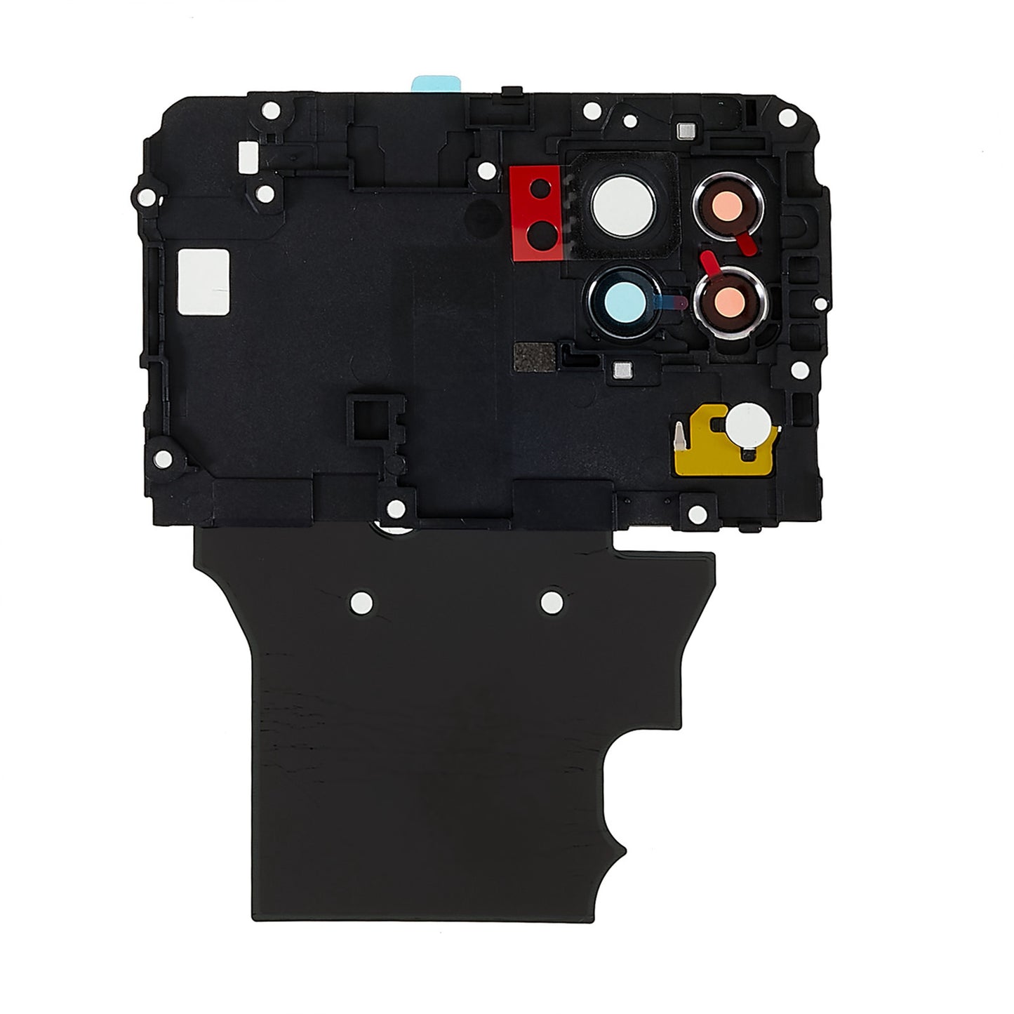 For Huawei P40 lite 4G OEM Mainboard Plate Cover + Camera Lens Ring Cover Part with NFC Function (without Logo)
