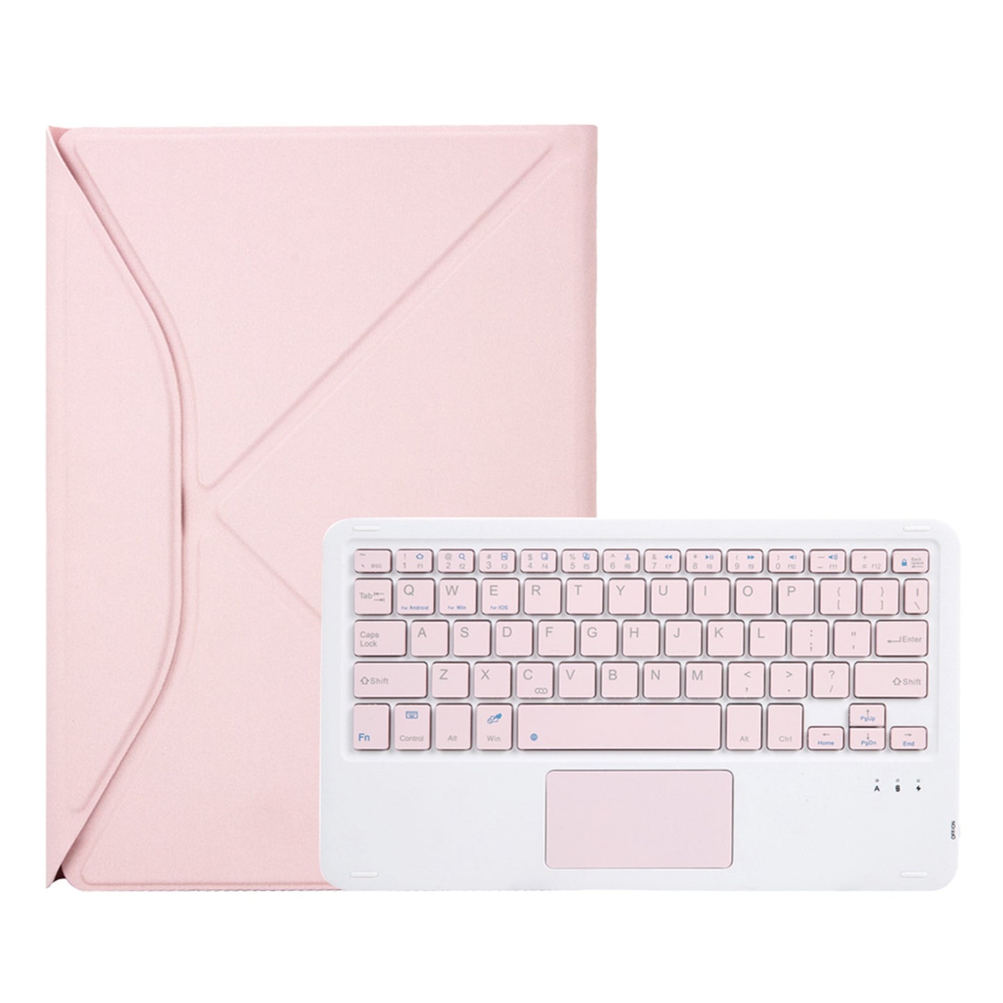 Z098B-A For iPad Air (2020)/(2022) Wireless BT Keyboard Case with TouchPad Scratch-Proof Protective Cover Tablet Case with Pencil Slot