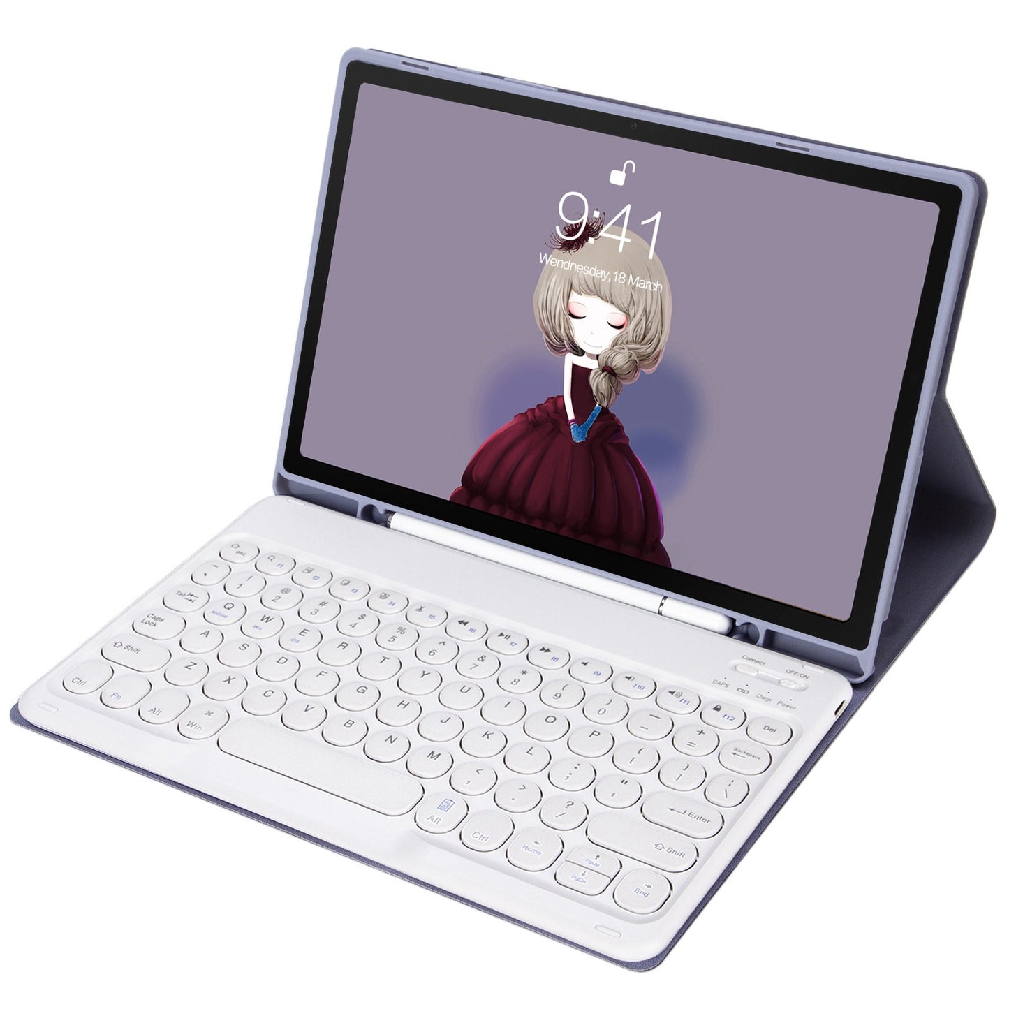 YT098B For iPad Air (2020) / (2022) Ultra Thin Bluetooth Keyboard Protective Case Shockproof Leather Cover with Pen Slot / Stand