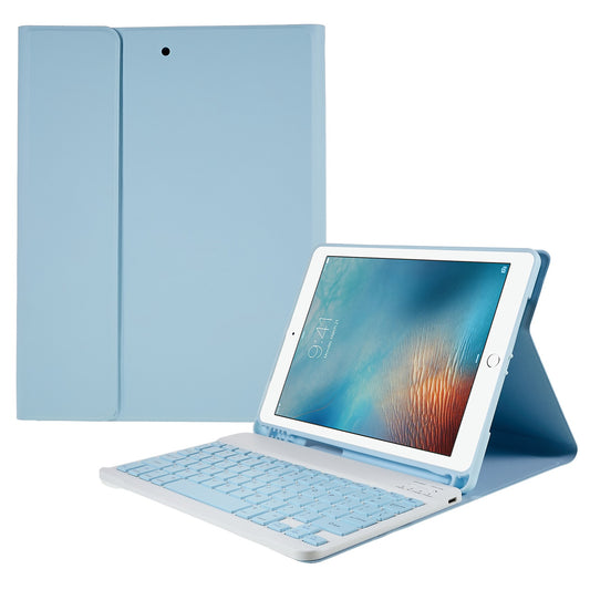 For iPad Air (2013) / Air 2  /  iPad Pro 9.7 inch (2016)  /  iPad 9.7-inch (2017) / (2018) Smart Keyboard Case with PU Leather Protector Bluetooth Keyboard Shockproof Case