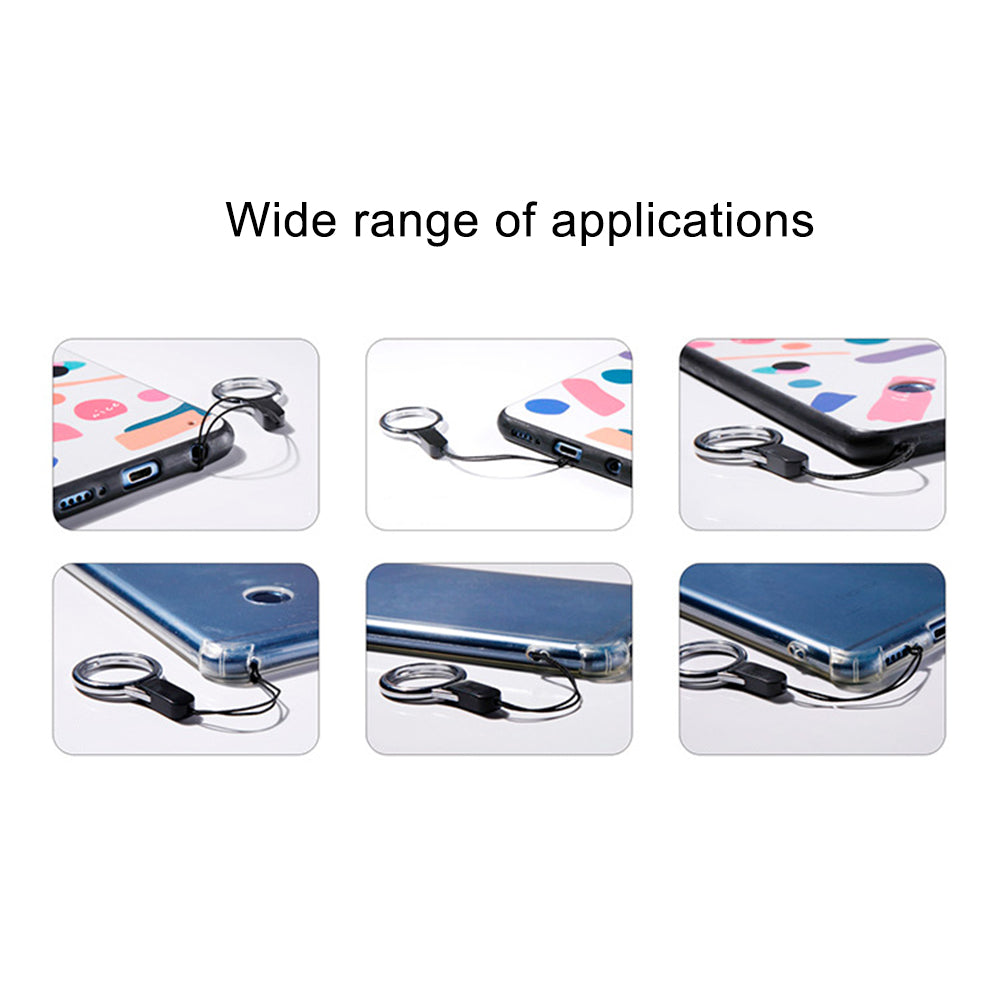 10Pcs / Pack 12 Constellations Cartoon Printed Rotating Buckle Lanyard Detachable Mobile Phone Name Tag Neck Strap