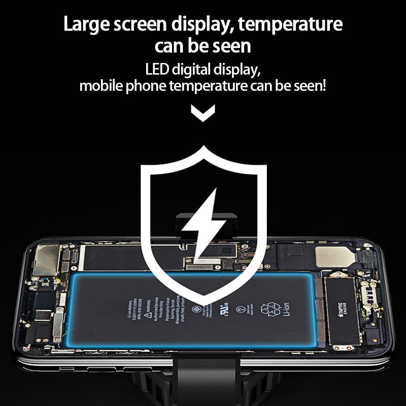 MEMO DL05 Lightweight Mobile Phone Cooler Cooling Fan Portable Cell Phone Radiator with LED Screen for iPhone Samsung Huawei Xiaomi