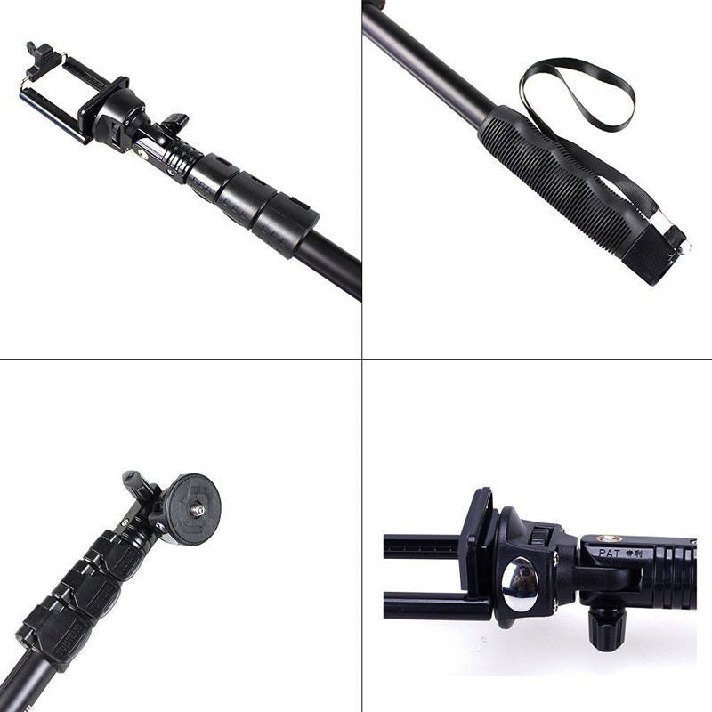 YUNTENG 188 Portable Handheld Extendable Selfie Stick Monopod with Phone Holder