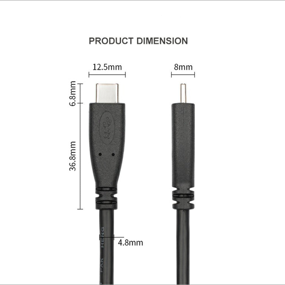 1m USB 3.1 Gen 2 Tipo C SuperSpeed 10Gbps USB-C to USB-C Cable for Data Transmission Fast Charging