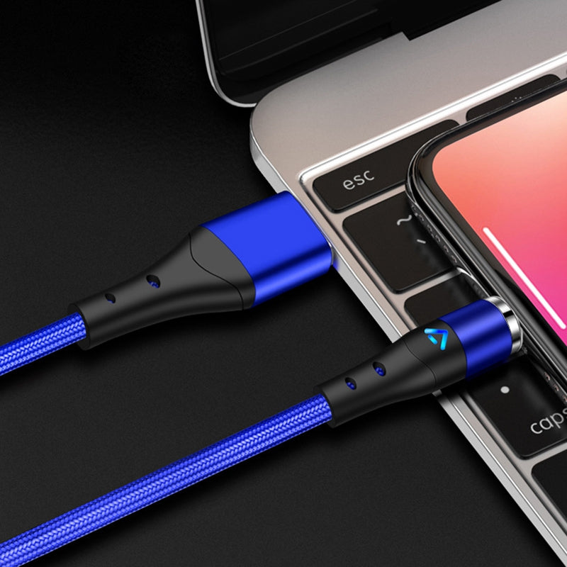 1m 3A Magnetic Attraction Nylon Braided Charging Cable USB Data Cord (No Magnetic Adapter)