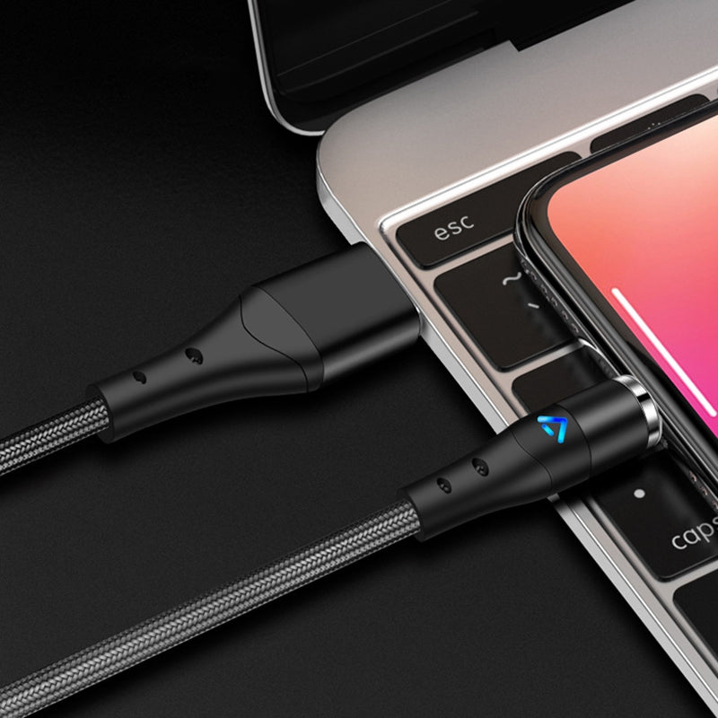 1m 3A Magnetic Attraction Nylon Braided Charging Cable USB Data Cord (No Magnetic Adapter)
