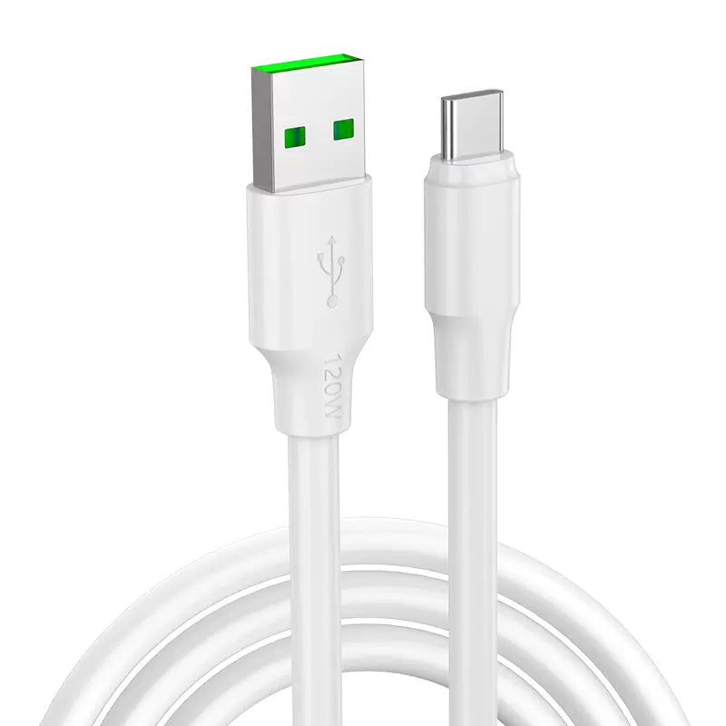 PINZUN PX-10 1m 6A USB to Type-C Cable 6A Fast Charge Data Transmission Line for Huawei, Sony, Xiaomi