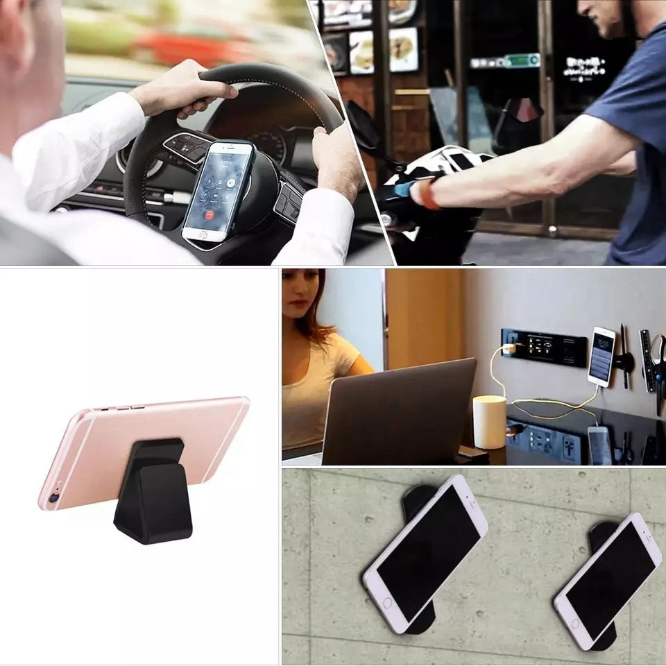 2Pcs / Set Fixate Gel Pads Multi Function Magic Nano Gel Pad Washable Car Mount Cell Phone Holder