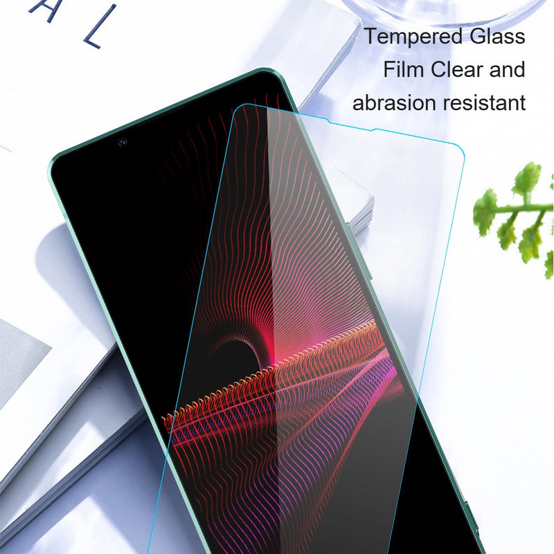AMORUS For Sony Xperia 5 II HD High Aluminum-silicon Glass Screen Protector 2.5D Arc Edge 9H Anti-explosion Film