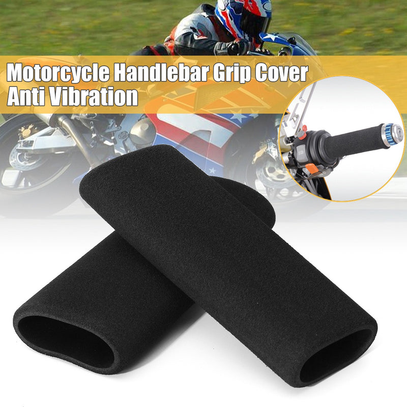 1 Pair UV Protection Motorcycle Hand Grip Covers Anti-slip Sweat-proof Handlebar Grip Protection Handlebar Protector Pads Sleeve