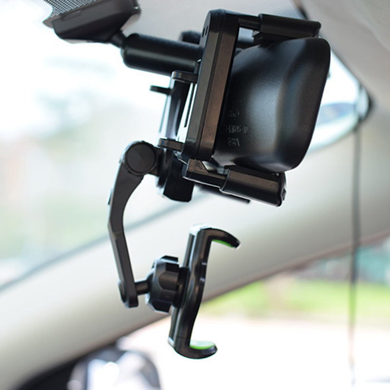 Car Rearview Mirror Phone Holder 360 Degrees Rotating Cellphone Bracket Stand