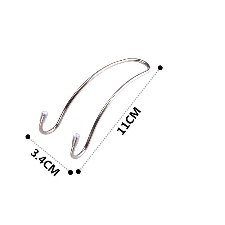 2Pcs Car Seat Back Headrest Hanger Hook Purse Bag Cloth Organizer Holder 3x11x3.4cm