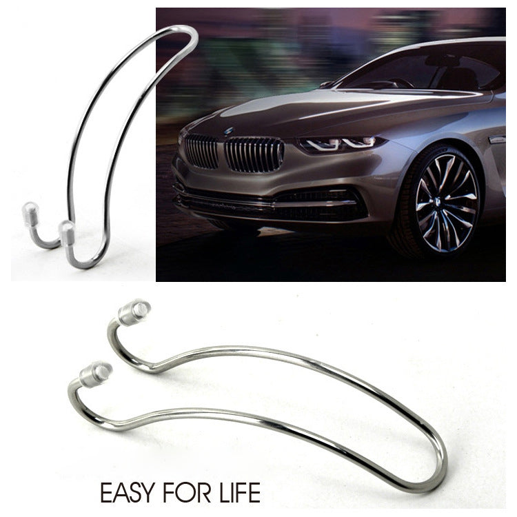 2Pcs Car Seat Back Headrest Hanger Hook Purse Bag Cloth Organizer Holder 3x11x3.4cm