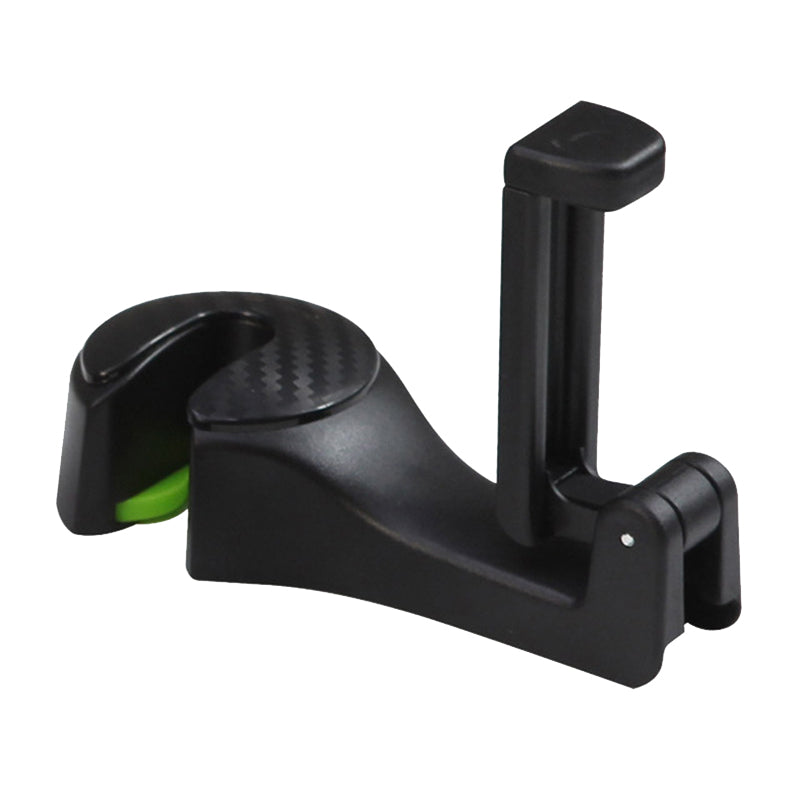 2 in 1 Auto Car Headrest Hooks Multi-function Seat Back Hook Car Phone Mount Holder Fastener Seat Back Hanger Clips for Bags/Mobile Phones