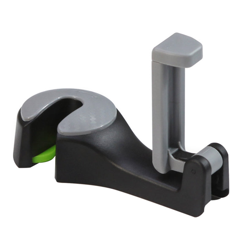 2 in 1 Auto Car Headrest Hooks Multi-function Seat Back Hook Car Phone Mount Holder Fastener Seat Back Hanger Clips for Bags/Mobile Phones