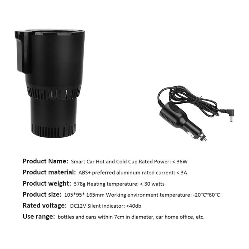 12V 2-in-1 Car Beverage Fast Cooling/Heating Cup Car Insulation Drink Warmer Cooler