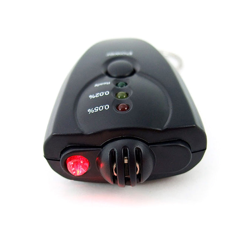 AD09 Portable Alcohol Tester Pocket Keychain Breathalyzer Mini Alcohol Detector with LED Light