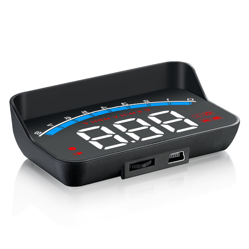 M6S Multifunctional 3.5 Inch Screen Head Up Display Car Electronic HUD Windshield Projector Overspeed Security Alarm