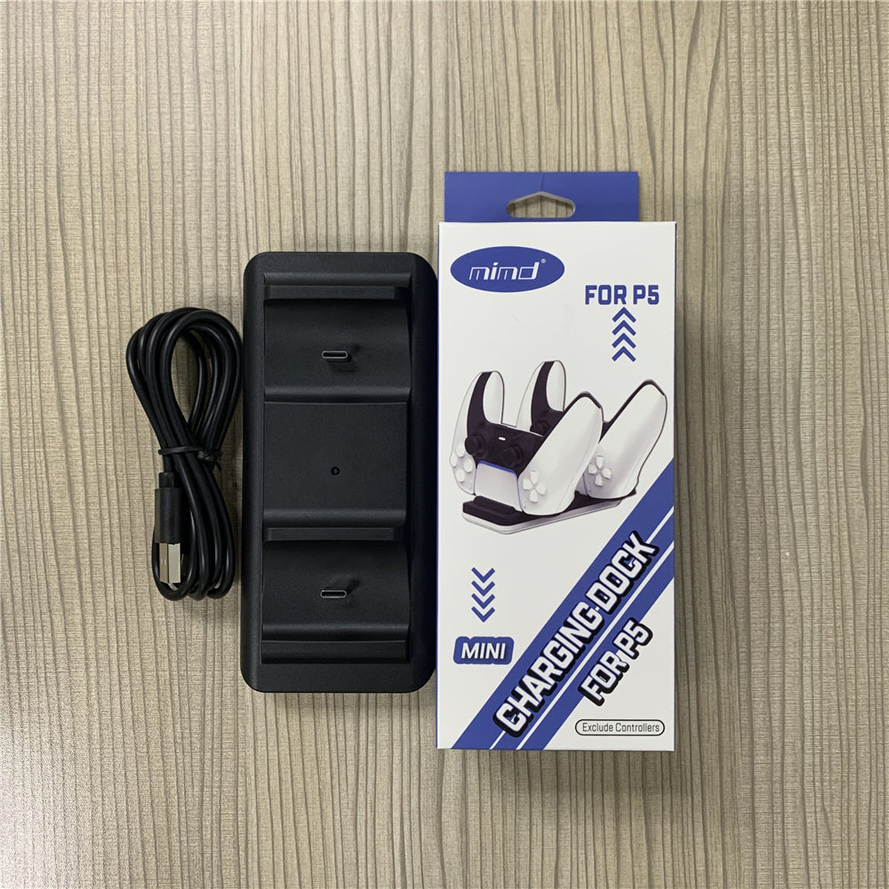 MIMD Portable Dual Charger Station Charging Dock with USB Cable for PS5 Controller