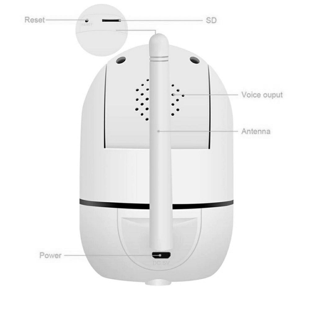 K1-100TS Tuya 720P 100W WiFi Smart Wireless Surveillance Camera Network Security Monitor Camera (No Memory Card)