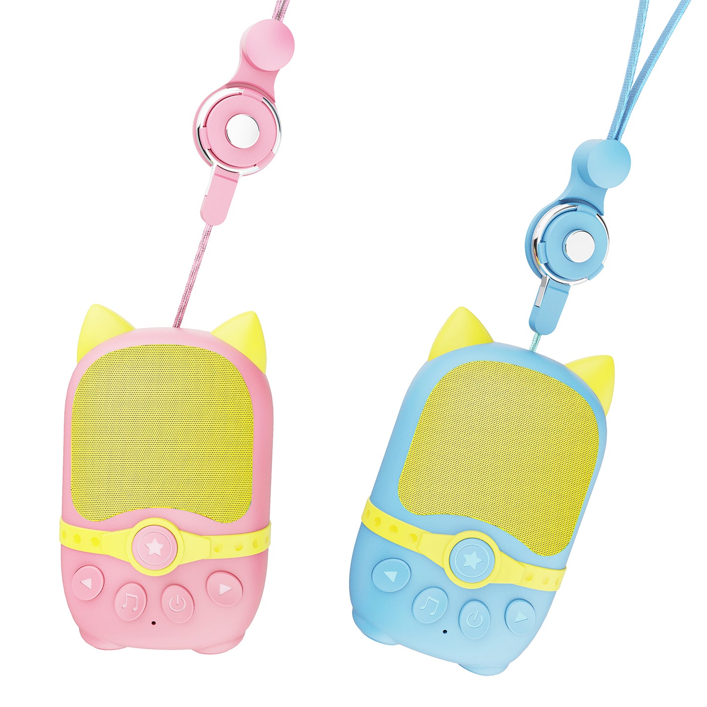 2Pcs DIROSE D8 Handheld Cartoon Cat Walkie-Talkie Audio Intercom Radio Toys for Children