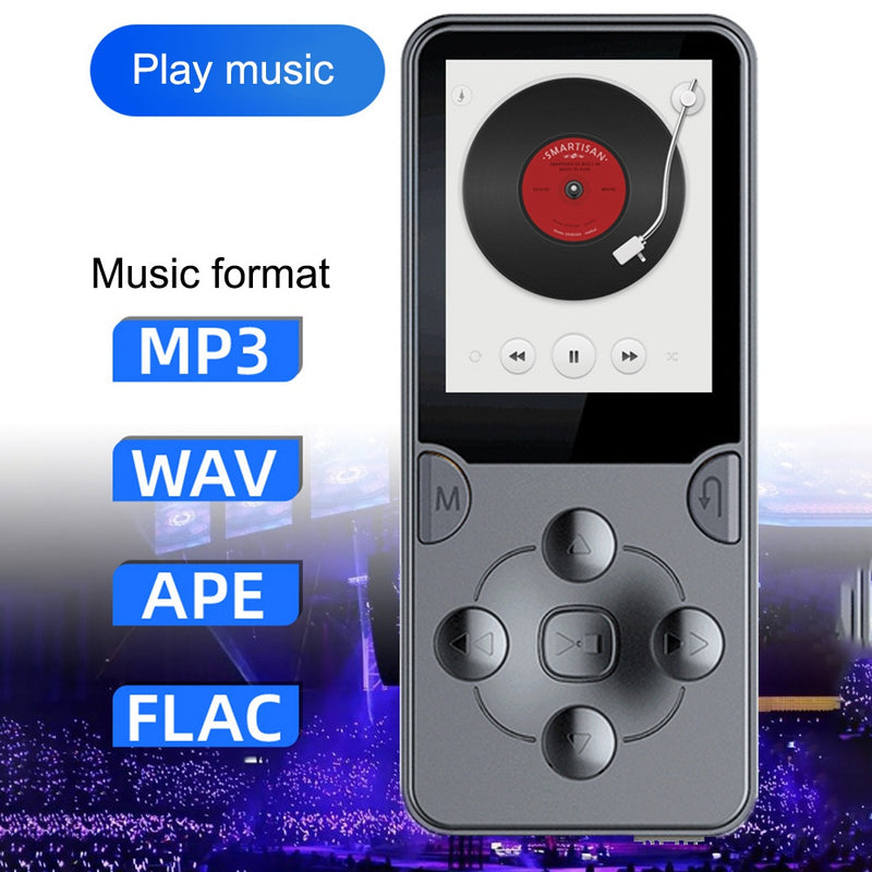 MROBO X-02 64GB 1.8-inch Screen Student Learning MP4 Player FM Radio Music Video Player with Sound Recording Function