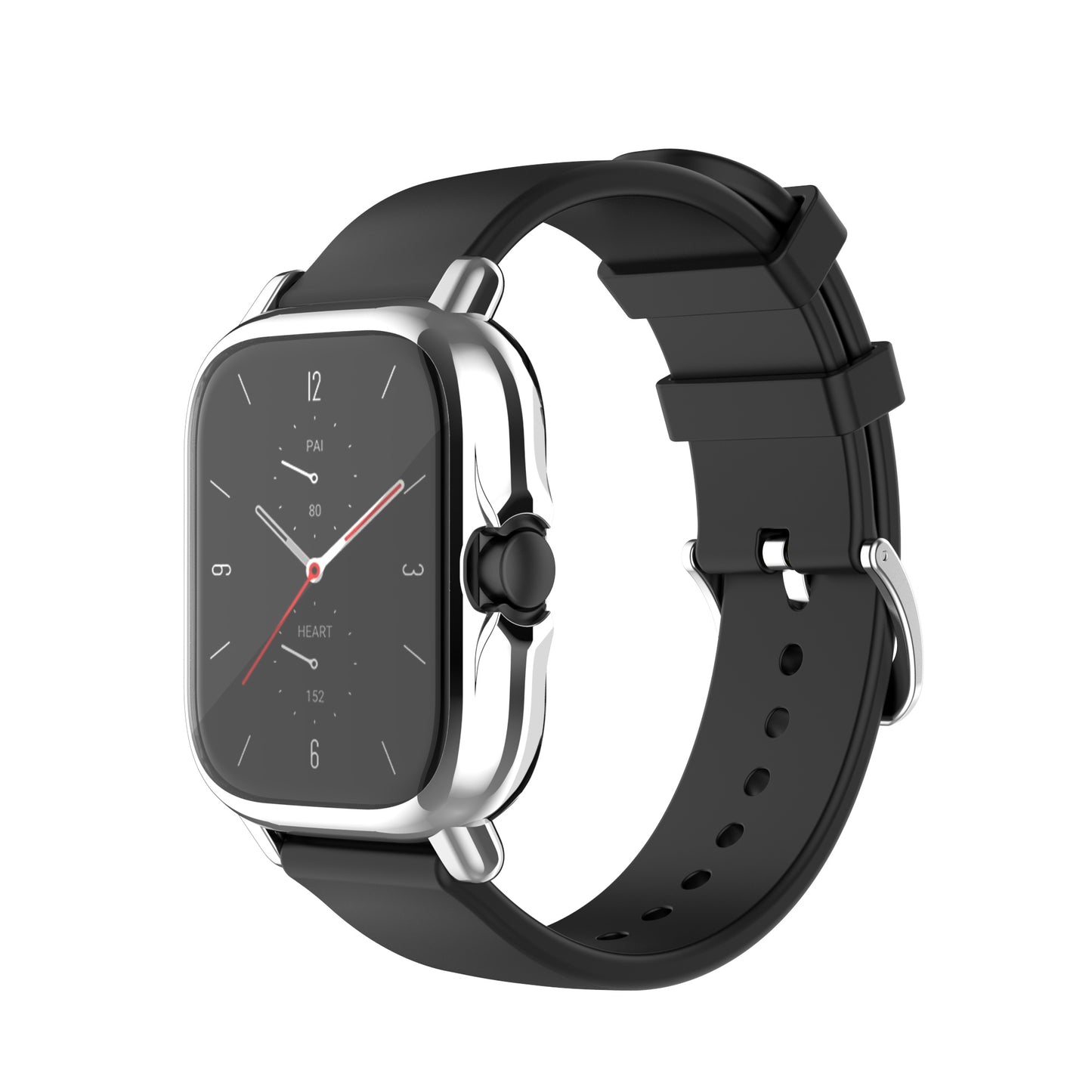 A1968 Electroplating TPU Smart Watch Protective Case Cover Frame for Amazfit GTS 2e/GTS 2