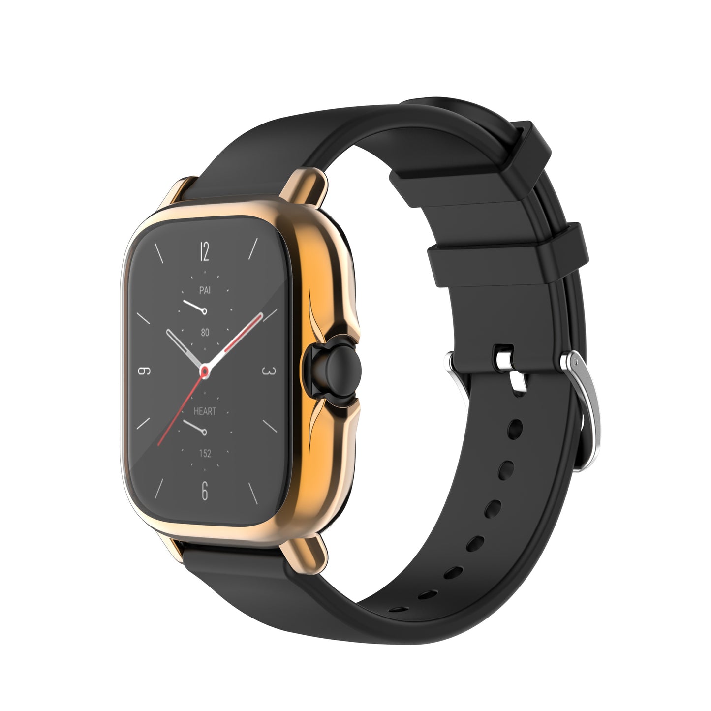 A1968 Electroplating TPU Smart Watch Protective Case Cover Frame for Amazfit GTS 2e/GTS 2