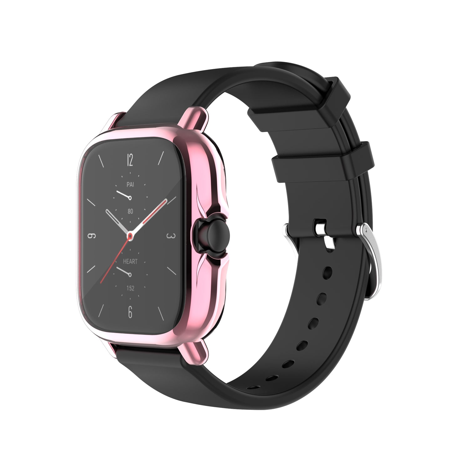 A1968 Electroplating TPU Smart Watch Protective Case Cover Frame for Amazfit GTS 2e/GTS 2