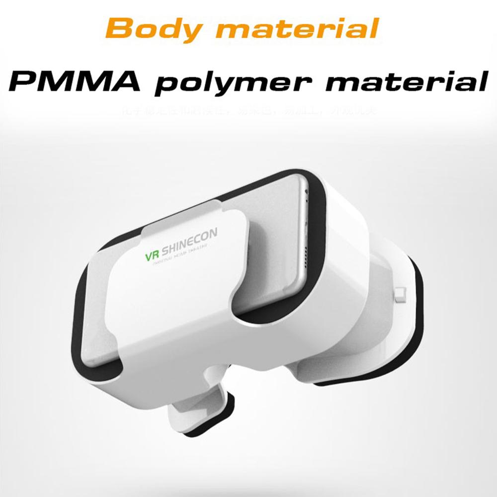 G05A Universal VR Headset Portable VR Goggles Virtual Reality Glasses for 3D Games HD Movies Compatible with 4.7"-6.5" Mobile Phones (052 Remote Control Version)