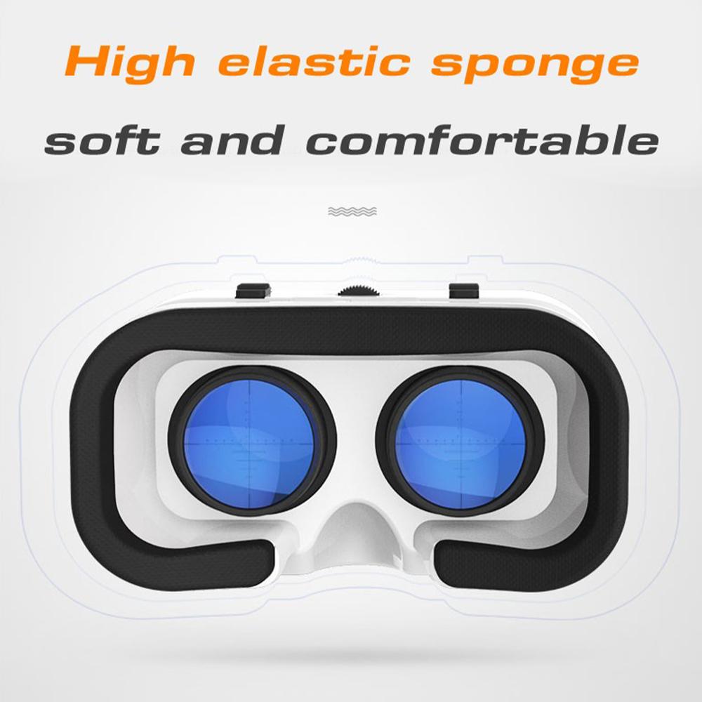 G05A Universal VR Headset Portable VR Goggles Virtual Reality Glasses for 3D Games HD Movies Compatible with 4.7"-6.5" Mobile Phones (052 Remote Control Version)