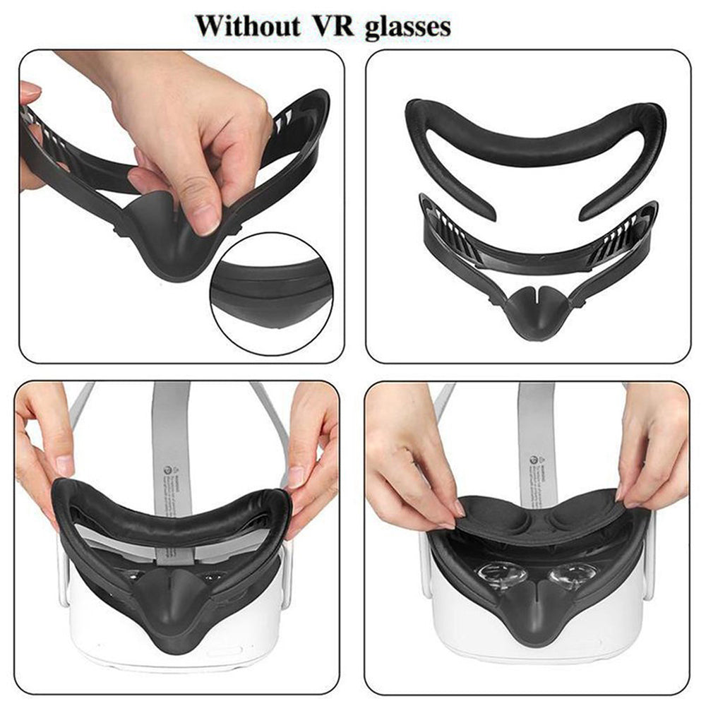 6Pcs/Set Anti-sweat Shading Eye Face Mask Cover Pads VR Accessories for Oculus Quest 2