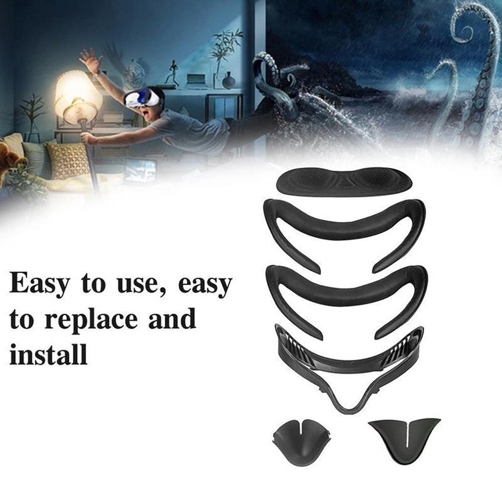6Pcs/Set Anti-sweat Shading Eye Face Mask Cover Pads VR Accessories for Oculus Quest 2