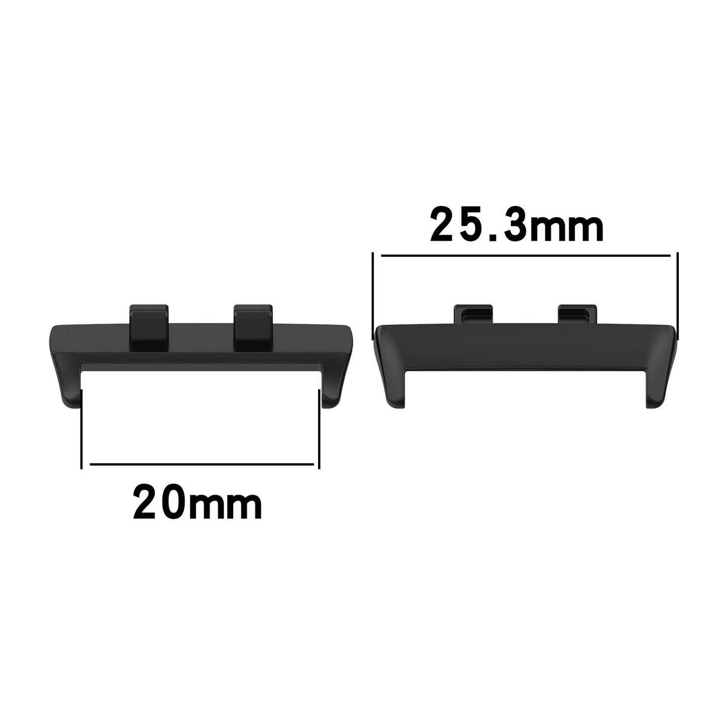 1Pair Metal Adapter for Oppo Watch 3, Watch Band Connector Replacement Kit Fits 20mm Strap