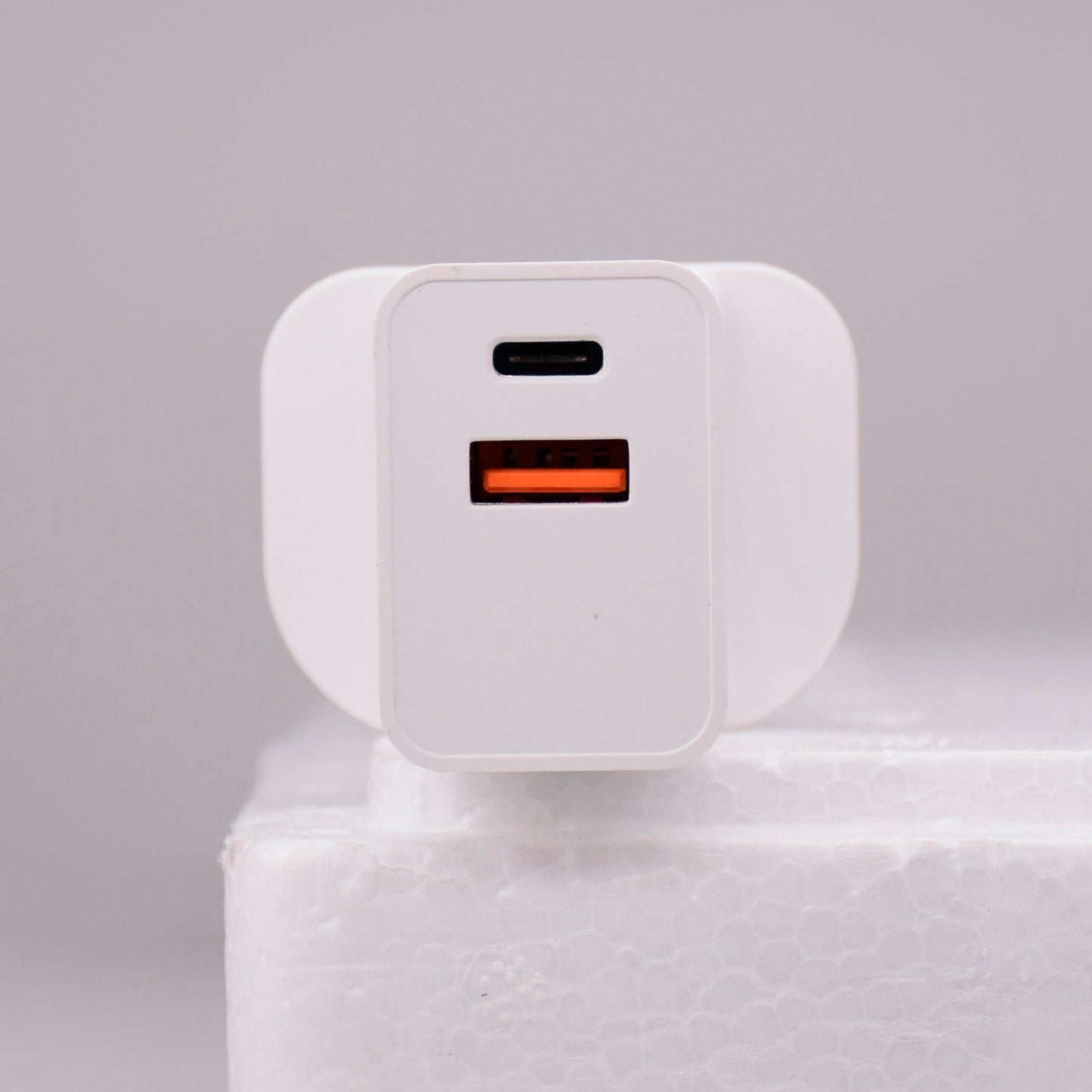 18W USB + Type-C Dual Ports Quick Charge Travel Charger