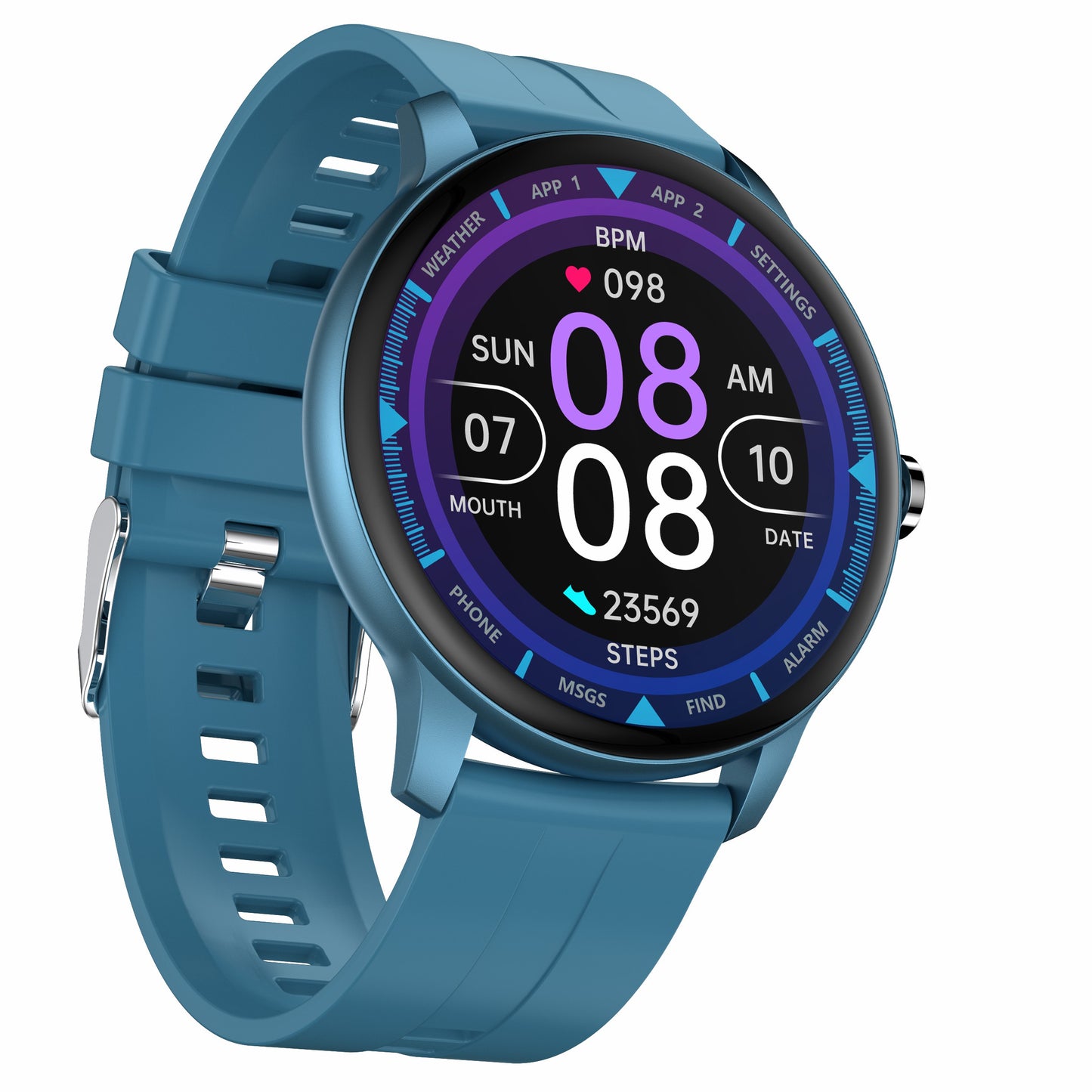 Z2 Smart Watch 1.3inch Round Screen Wristwatch Support Bluetooth Call Heart Rate Monitor