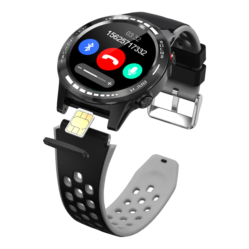 M7S GPS Smart Watch 1.3 inch IPS Screen Sports Bracelet IP67 Water-Resistant Health Watch with Heart Rate/Blood Pressure Monitoring Support Nano SIM Card